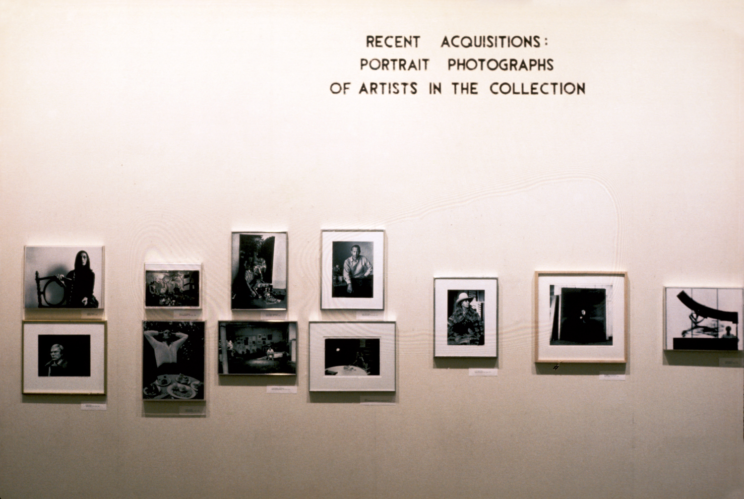 Recent Acquisitions: Portrait Photographs of Artists | Buffalo AKG Art ...