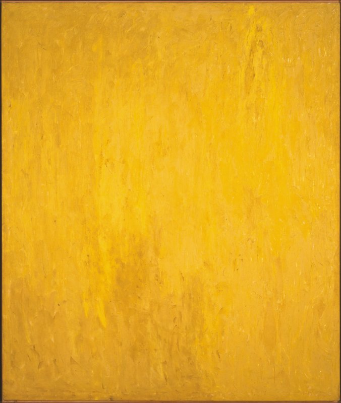 Golden/yellow abstract painting 