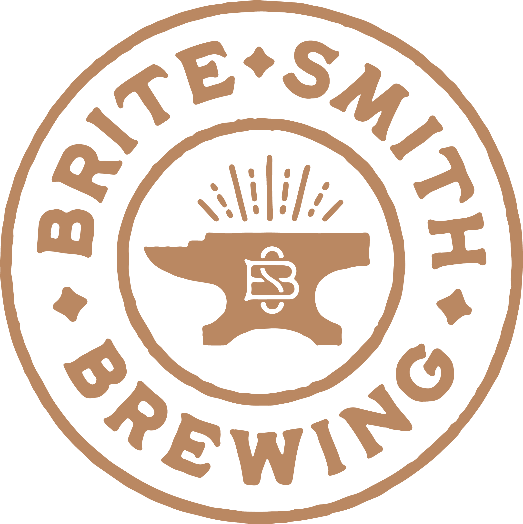 Brite Smith Brewing logo in orange font 