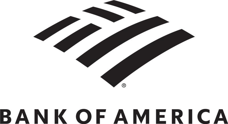 Black and white Bank of America logo