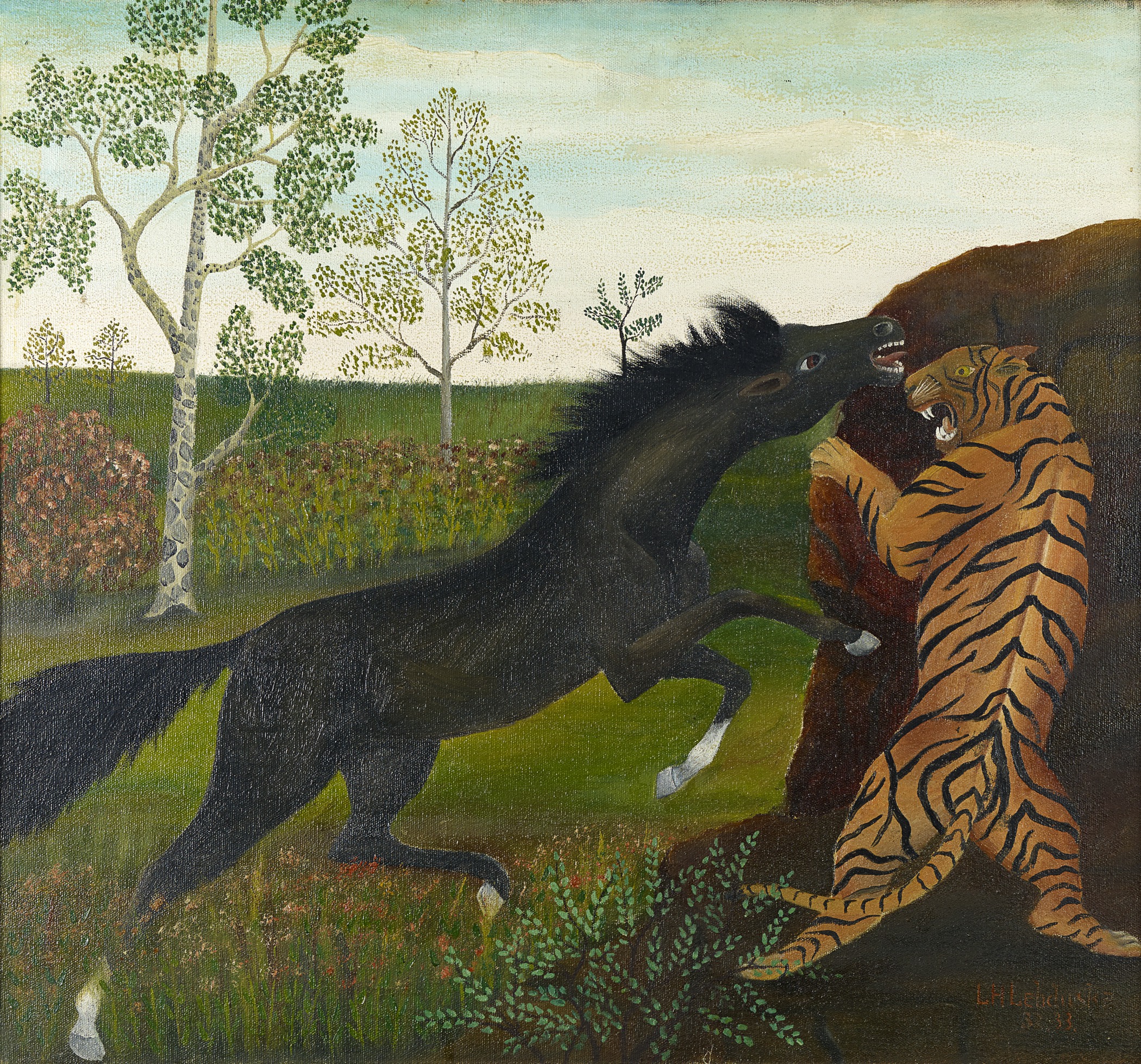 Мужчина лошадь и тигр. Картина тигр и лошадь. Тигровая лошадь. Тигр и лошадь красивые картинки. Картина марке тигр и лошадь.