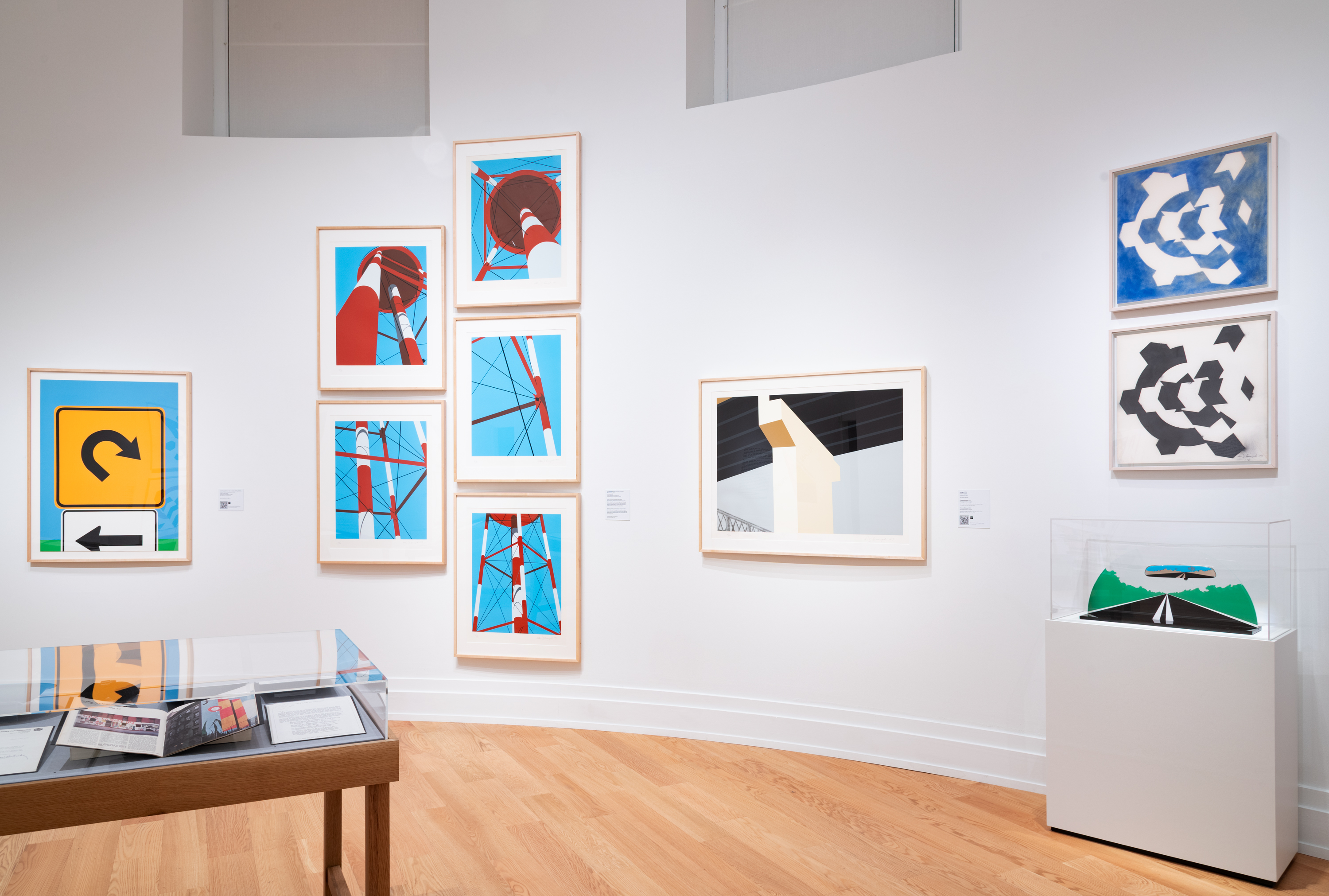 Installation view of Allan D'Arcangelo's work