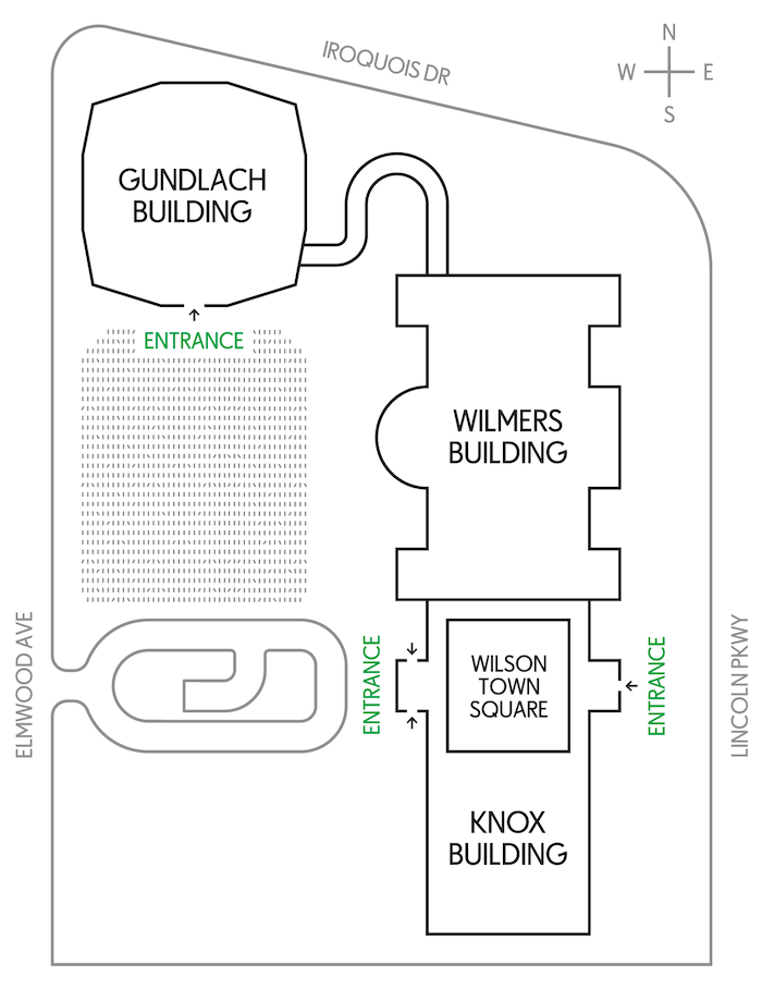 Map of the Buffalo AKG Campus