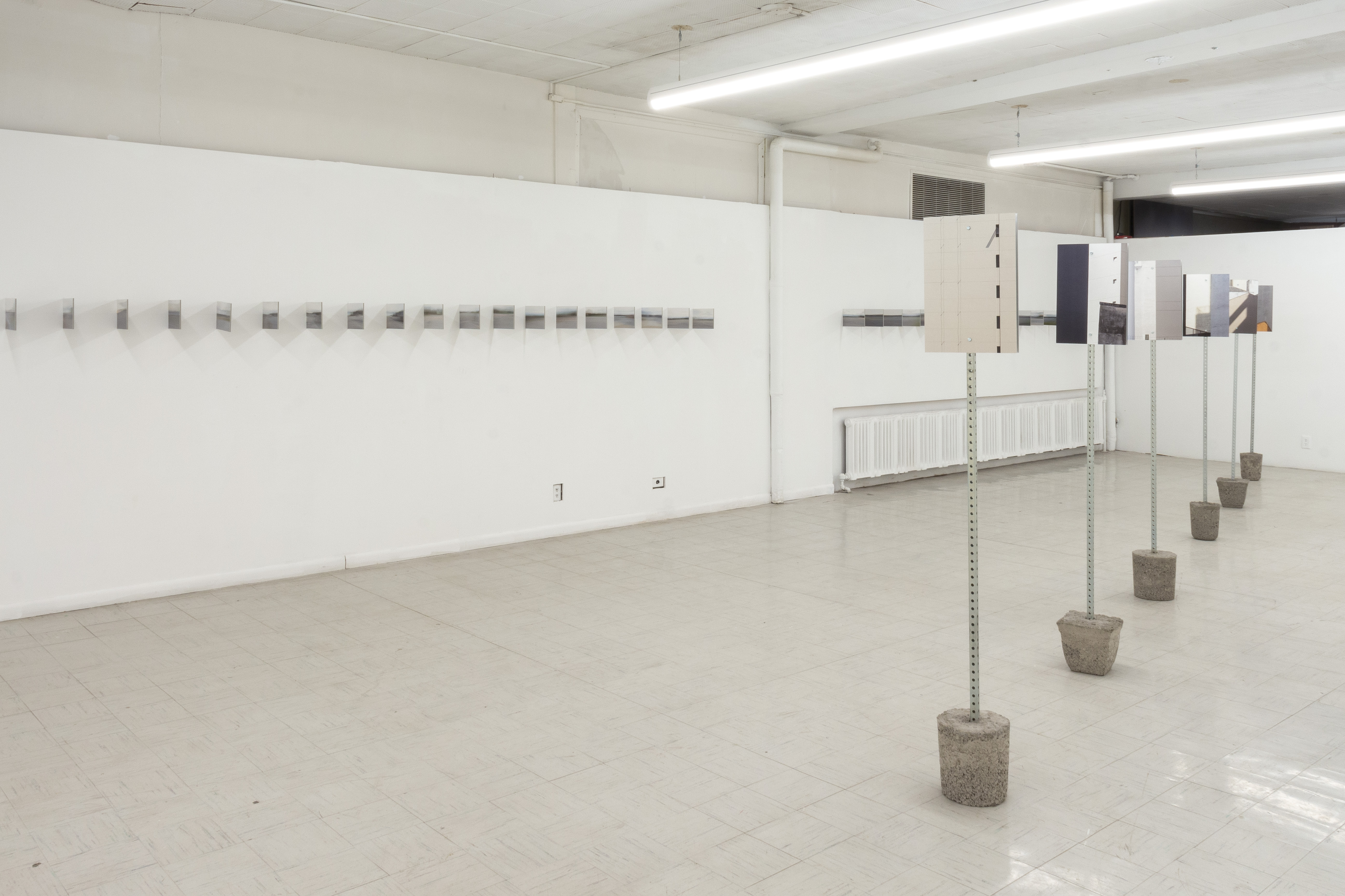 Walking Findings installation. Part of Wanderer Phenomenon exhibition, Ligia Sato, 2025.    