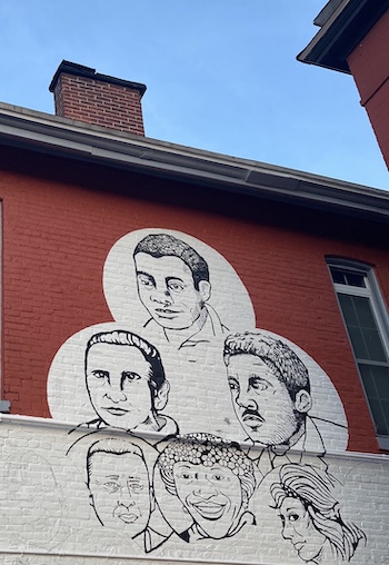 Close up photograph of Stonewall Nation mural