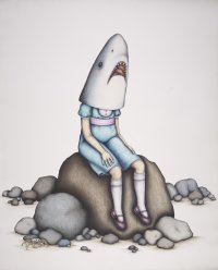 Shark Girl by the Sea (with Cancer)