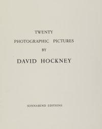 Title Page from the portfolio Twenty Photographic Pictures