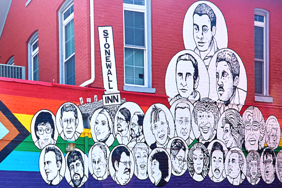 Mural of LGBTQ+ activists