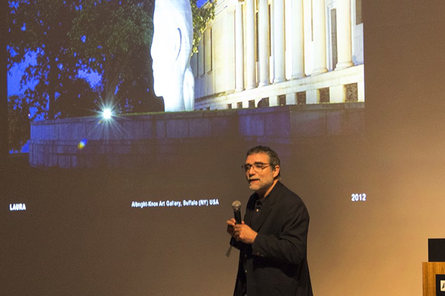 Artist Jaume Plensa gives a talk in the Auditorium