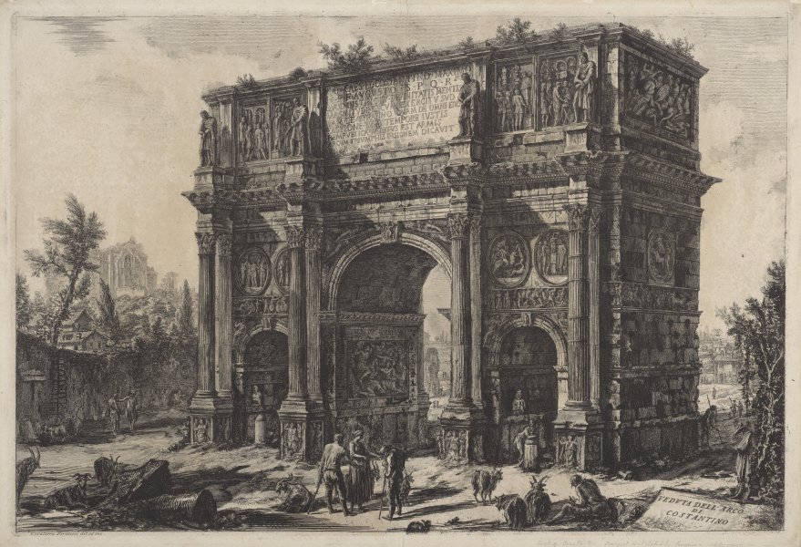 Veduta dell’Arco di Constantino (View of the Arch of Constantine) from the series Vedute di Roma (Views of Rome)