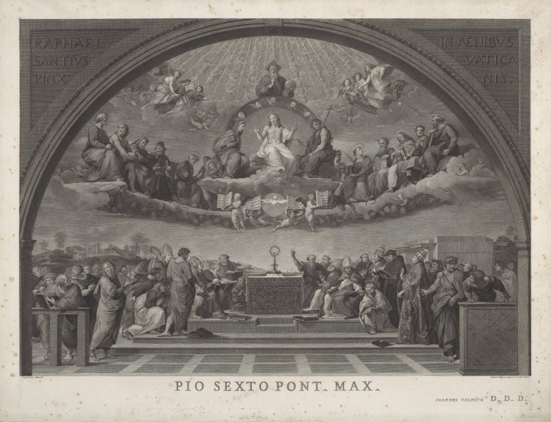 Disputa (Dispute Over the Sacrament) from the series Pio Sexto Pont Max I - VIII