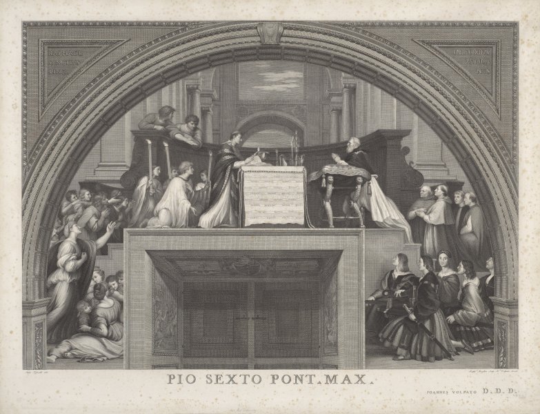 The Mass at Bolsena from the series Pio Sexto Pont Max I - VIII