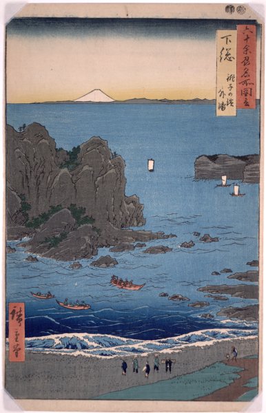 Shimosa, Choshi no Hama from the series The Famous Views of the Sixty-Odd Provinces