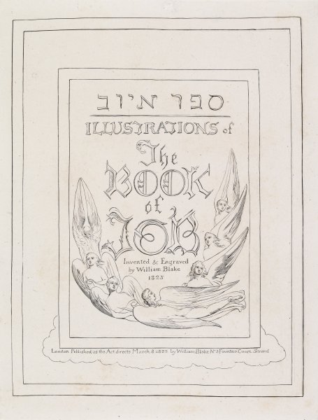 Title page and Illustrations of the Book of Job