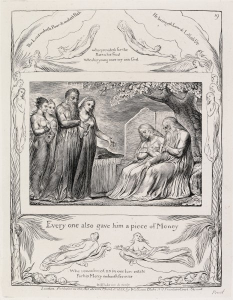 Job Accepting Charity from the series Illustrations of the Book of Job