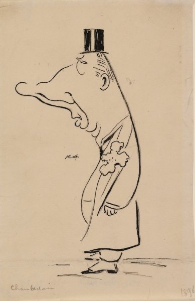 Caricature of Chamberlain