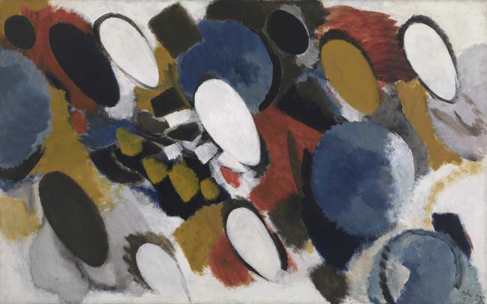 Rhythms in Grey and Yellow | Buffalo AKG Art Museum