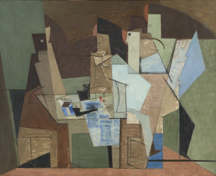 Quatre personnages autour d'une table (Four Persons Around a Table)