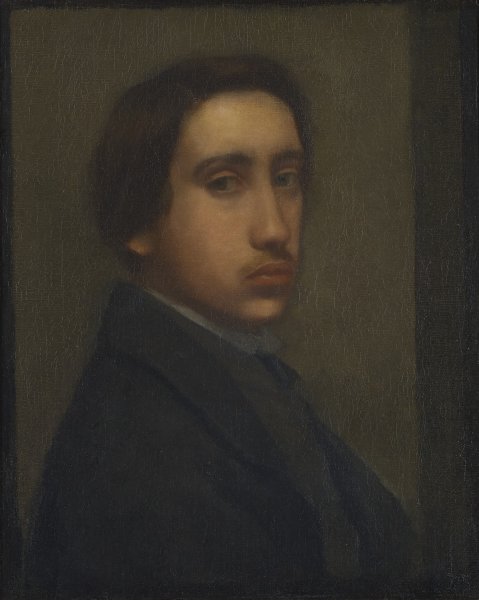 Degas à la redingote noire (Self-Portrait)