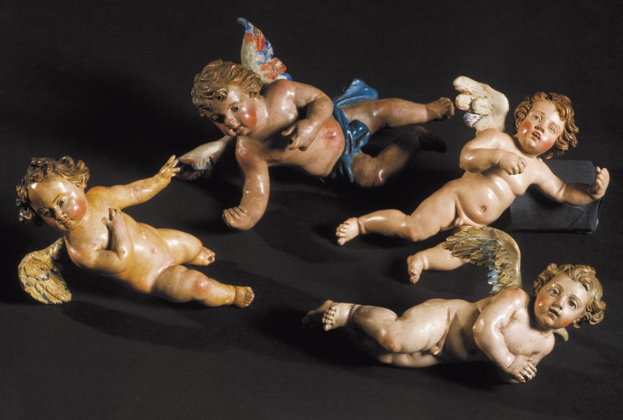 Full Figure Cherub and wings from Crèche | Buffalo AKG Art Museum