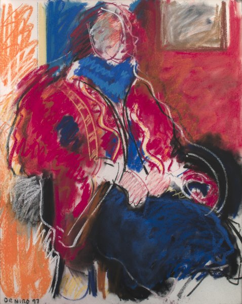 Seated Figure, Red Jacket