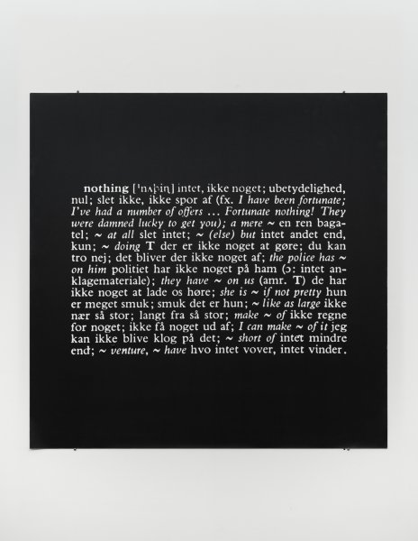 Titled (Art as Idea as Idea) [Nothing in Italian] | Buffalo AKG