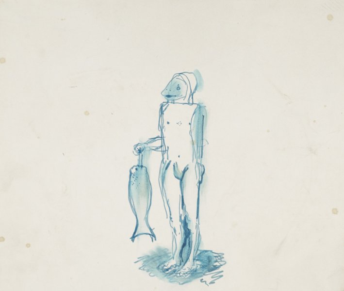 [Study for "The Fishman", 1973]