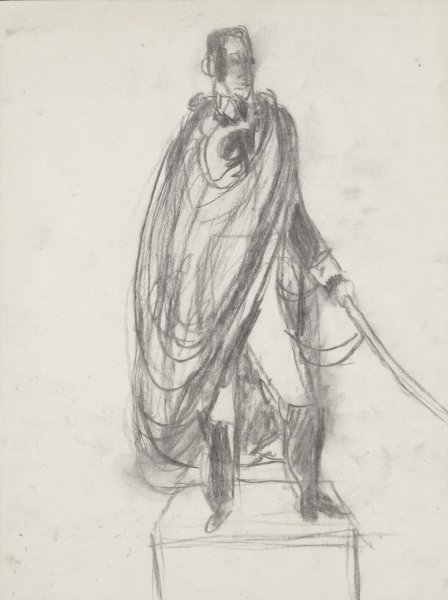 [Untitled (possible study for monument to Simón Bolívar, unrealized)]