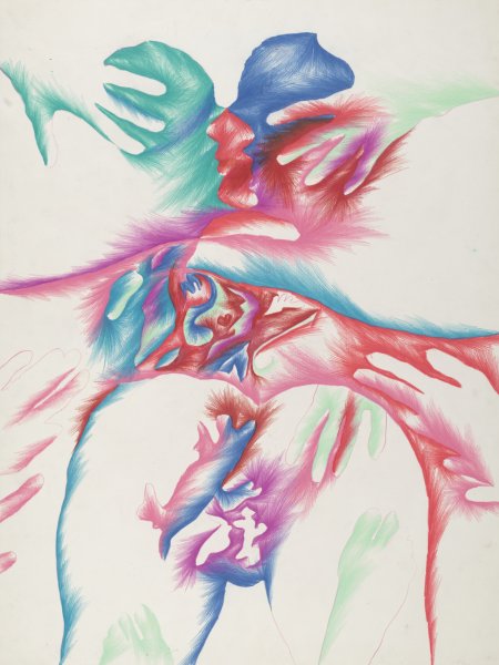 [Preparatory drawing for "Meeting of the Universe"]