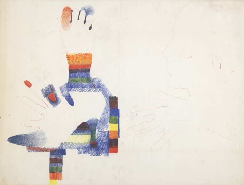 [Preparatory drawing for "Pappagallo" and an Untitled, unfinished work]