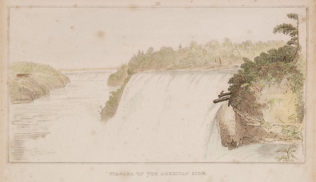Views of Niagara Falls from Forty Etchings from Sketches made with the Camera Lucida in North America