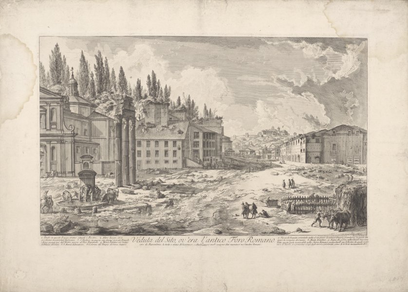Veduta del Sito, ov’era l’antico Foro Romano (View of the Site of the Ancient Roman Forum) from the series Vedute di Roma (Views of Rome)
