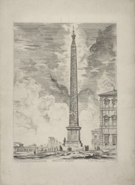 Obelisco Egizio (Egyptian Obelisk) from Vedute di Roma (Views of Rome)