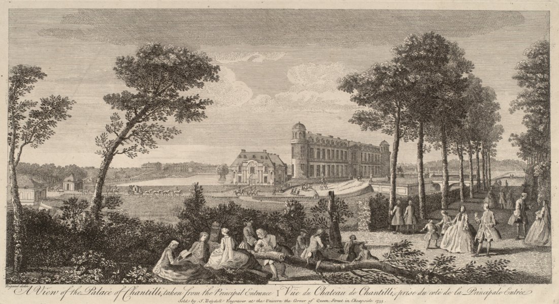 A View of the Palace of Chantilli