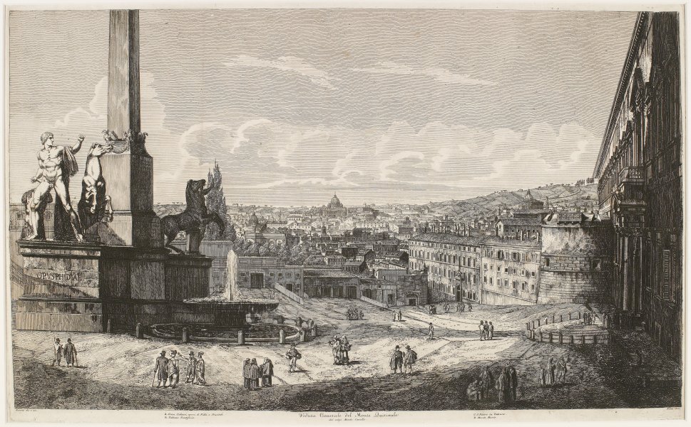 Veduta Generale del Monte Quirinale del volgo Monte Cavallo