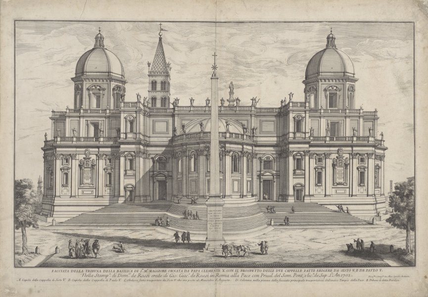 Facciata della Tribune della Basilica di Sta. Maria Maggiore . . .