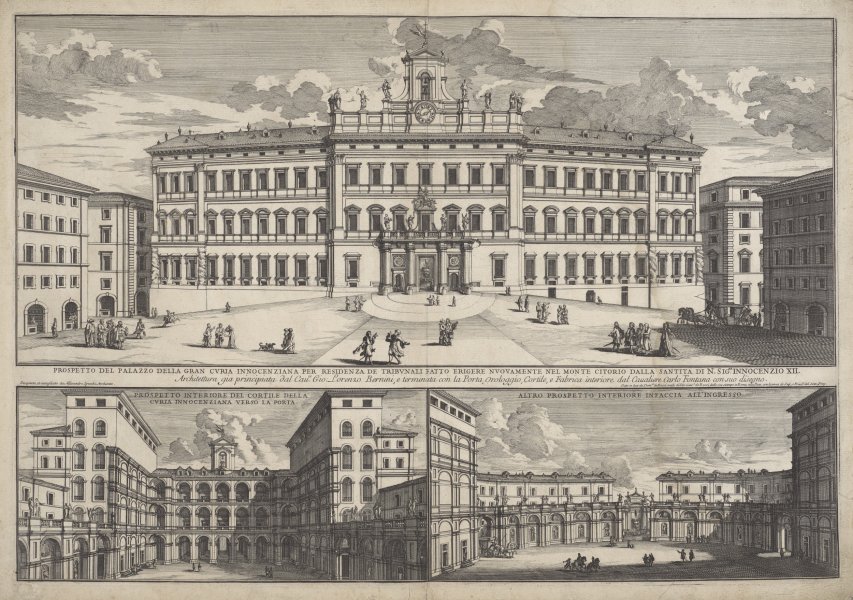 Prospetto del Palazzo della Gran Curia Innocenziana...