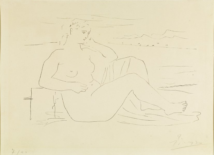 Reclining Nude (Femme au bord de la mer)