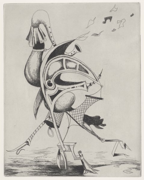 Le Charmeur d'Oiseaux (Bird Charmer) from the portfolio Les Vagabondages Héraldiques (Heraldic Wanderings)