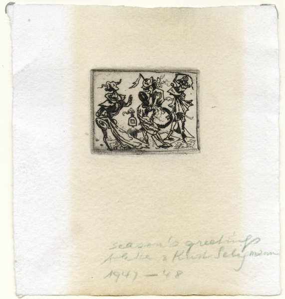 Christmas Etching 1947-48
