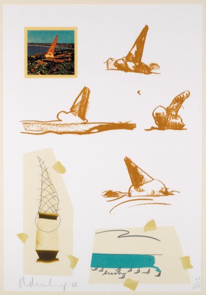 Untitled (Dropped Ice Cream Cone Oil Derrick) from Notes