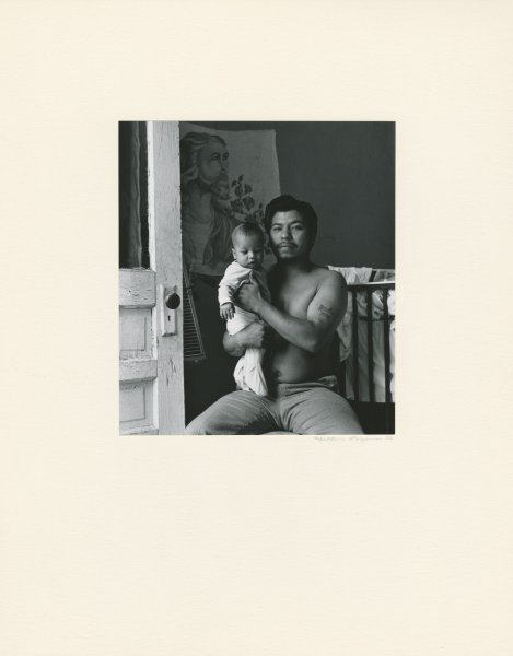 Untitled (Young man with baby) from the series Lower West Side, 1972-1977