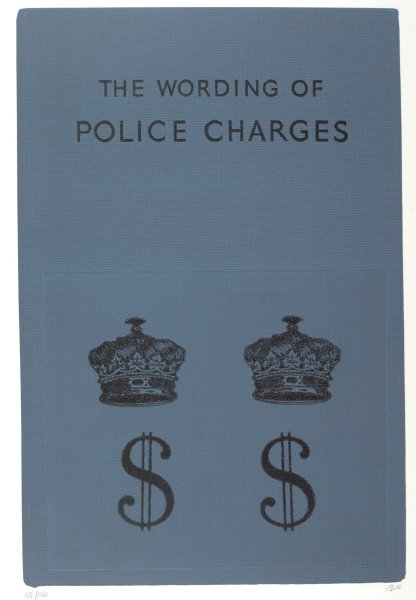 The Wording of Police Charges from the portfolio In Our Time: Covers for a Small Library After the Life for the Most Part