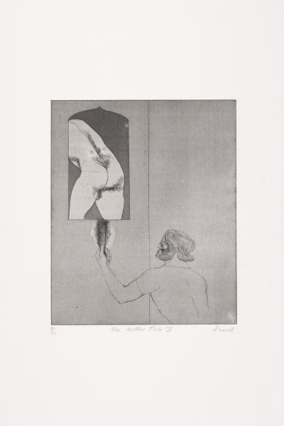 The Miller's Tale II from a series of illustrations of Chaucer's Canterbury Tales