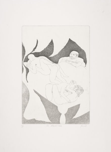 The Reeve's Tale from a series of illustrations of Chaucer's Canterbury Tales