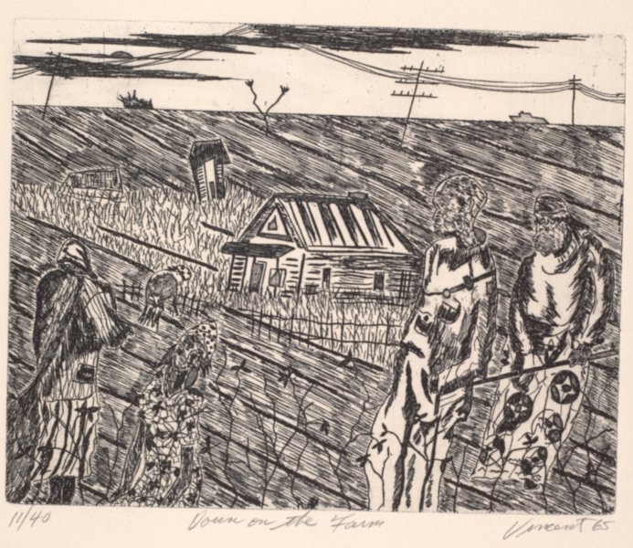 Down on the Farm from the portfolio Eight Etchings