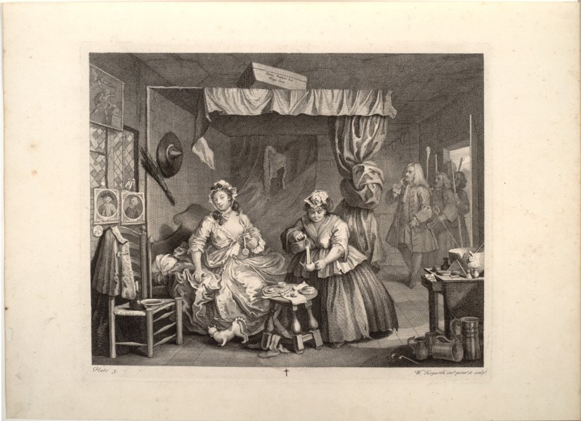 Plate 3 from the series A Harlot's Progress