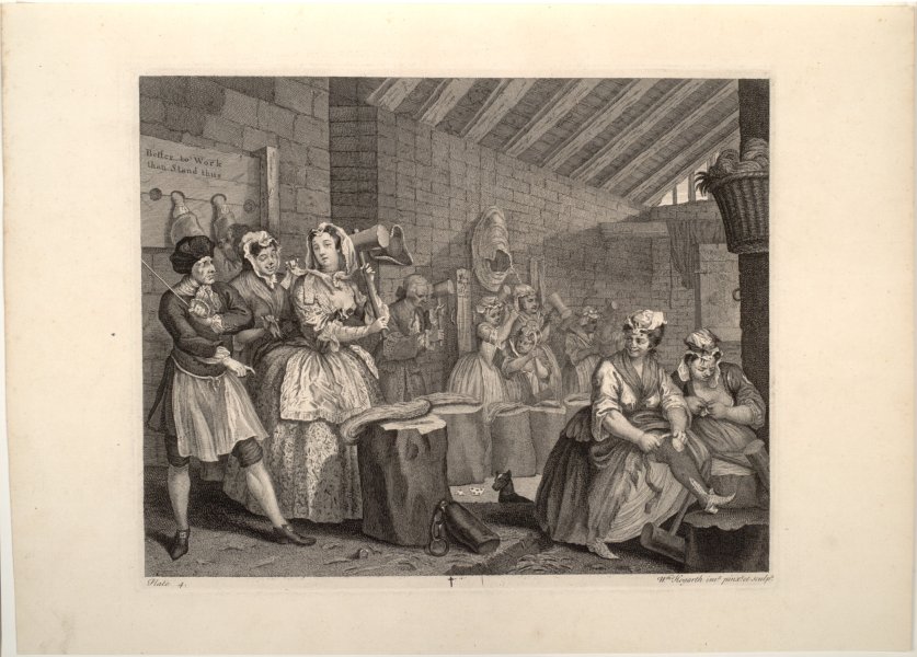 Plate 4 from the series A Harlot's Progress