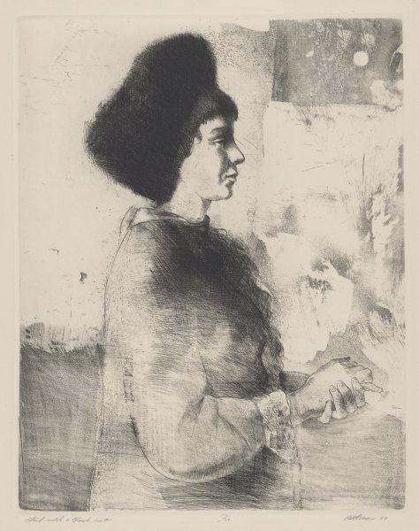 Girl With A Black Hat