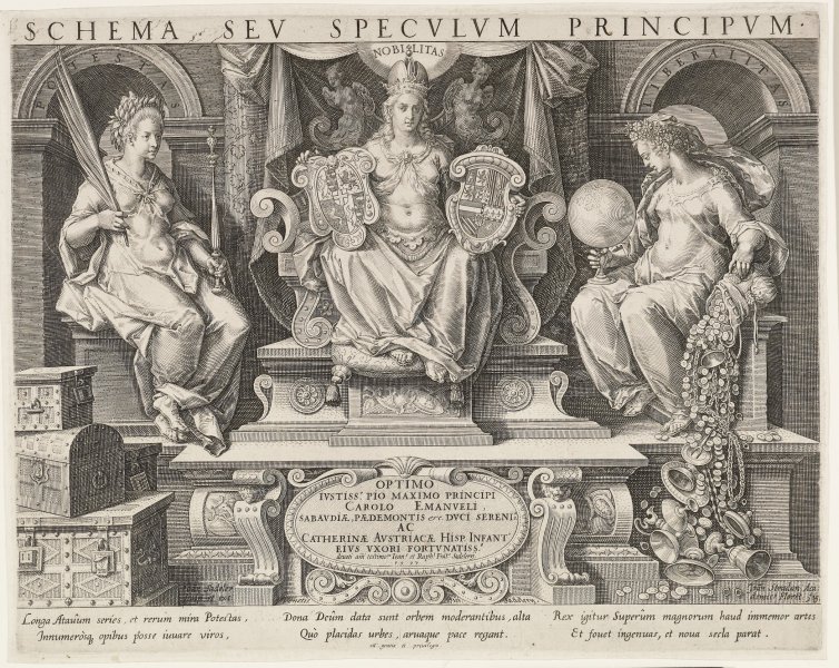 Title page from the series Schema seu speculum principum (Skills of a Prince)